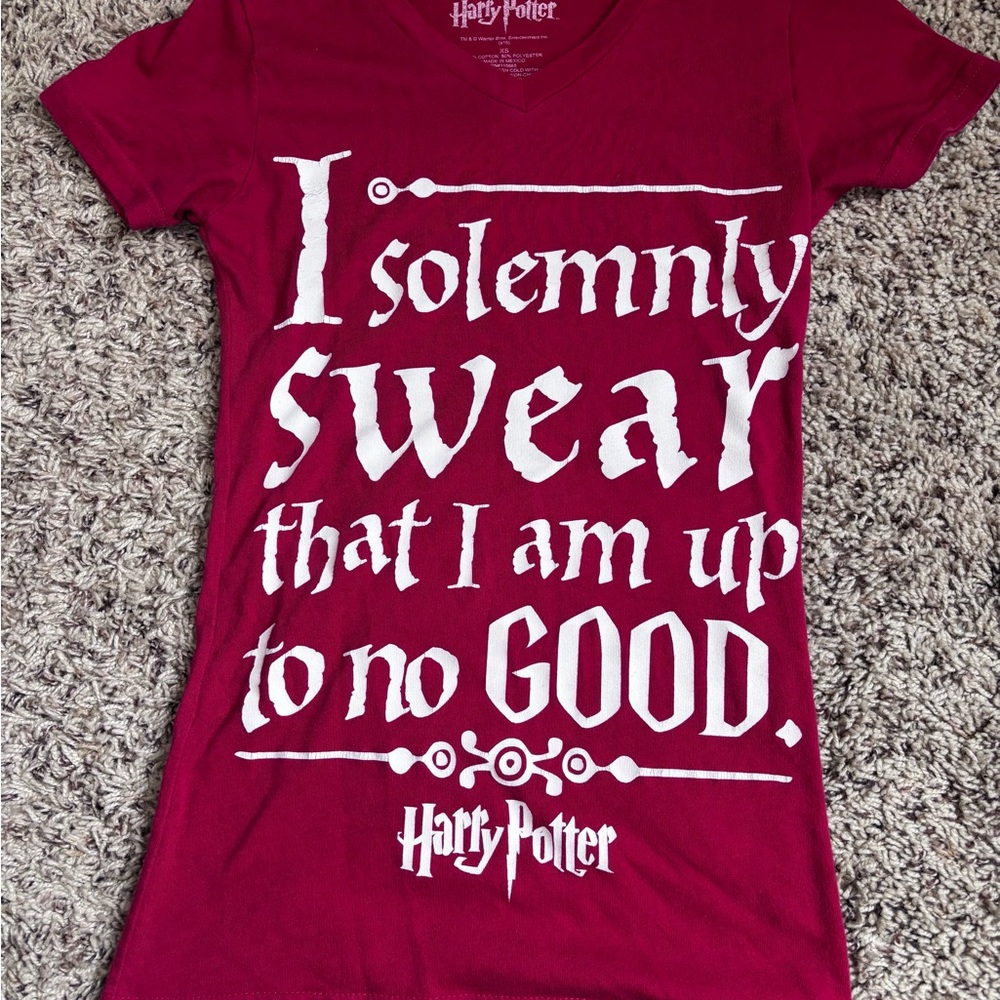 Harry Potter Kids Maroon Short Sleeve Tee